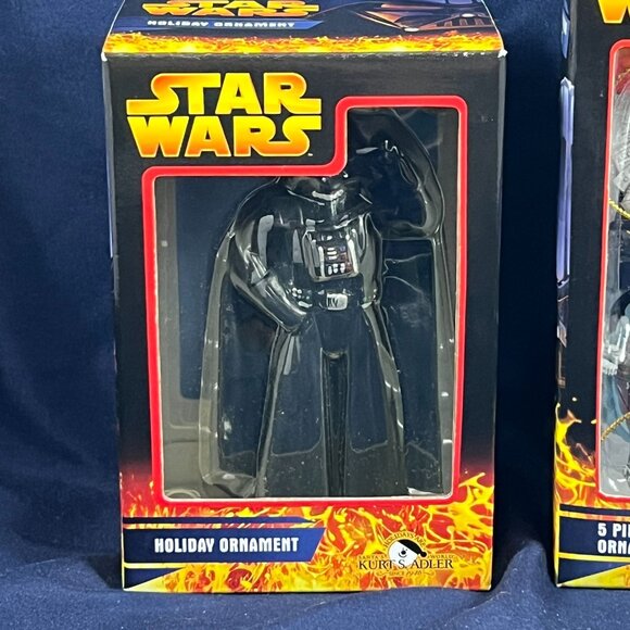 Kurt Adler Star Wars Holiday Ornaments Set - Darth Vader & 5-Piece Mini Starship - Picture 2 of 5
